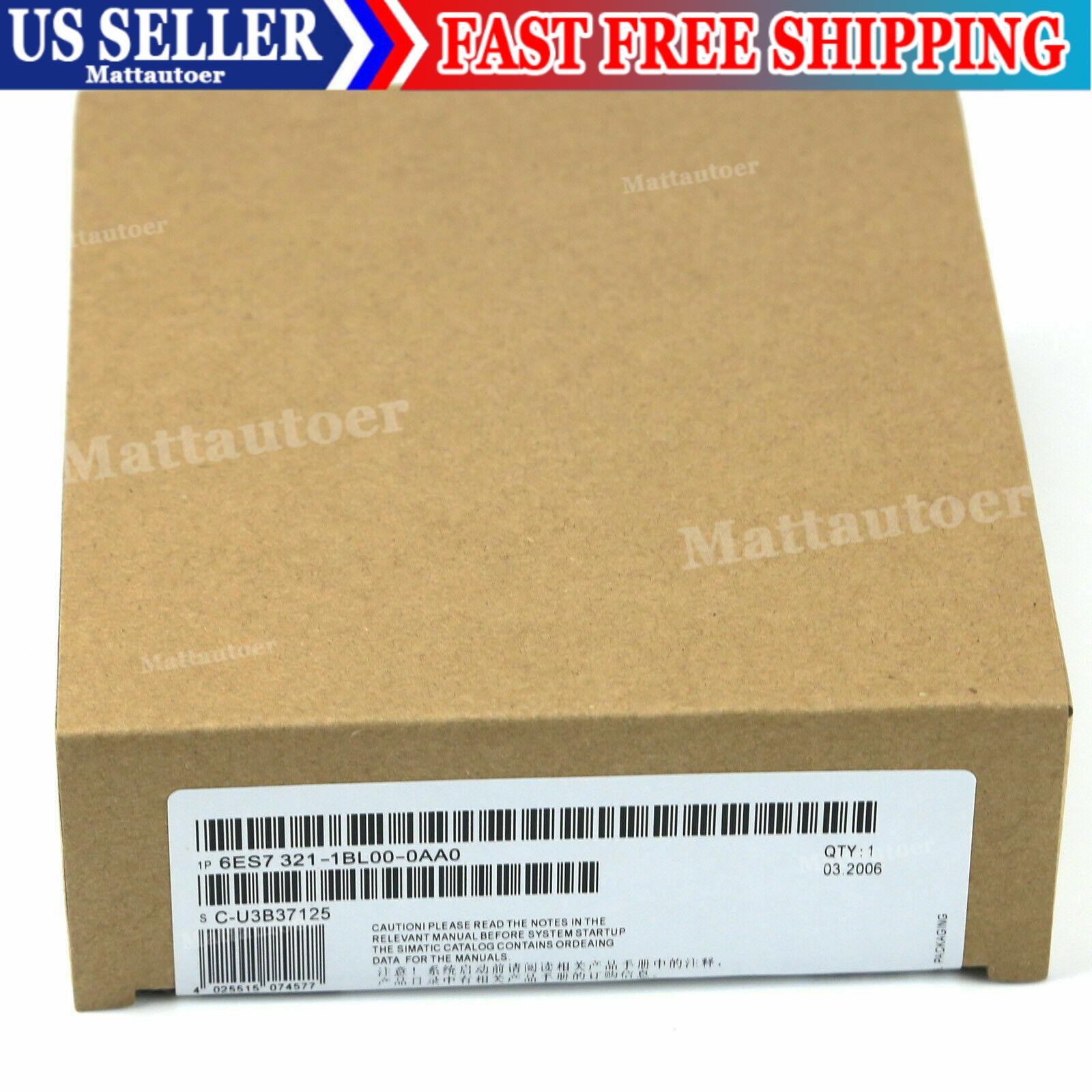 New Siemens 6ES7321-1BL00-0AA0 Digital Input Module In Box FOR VIP