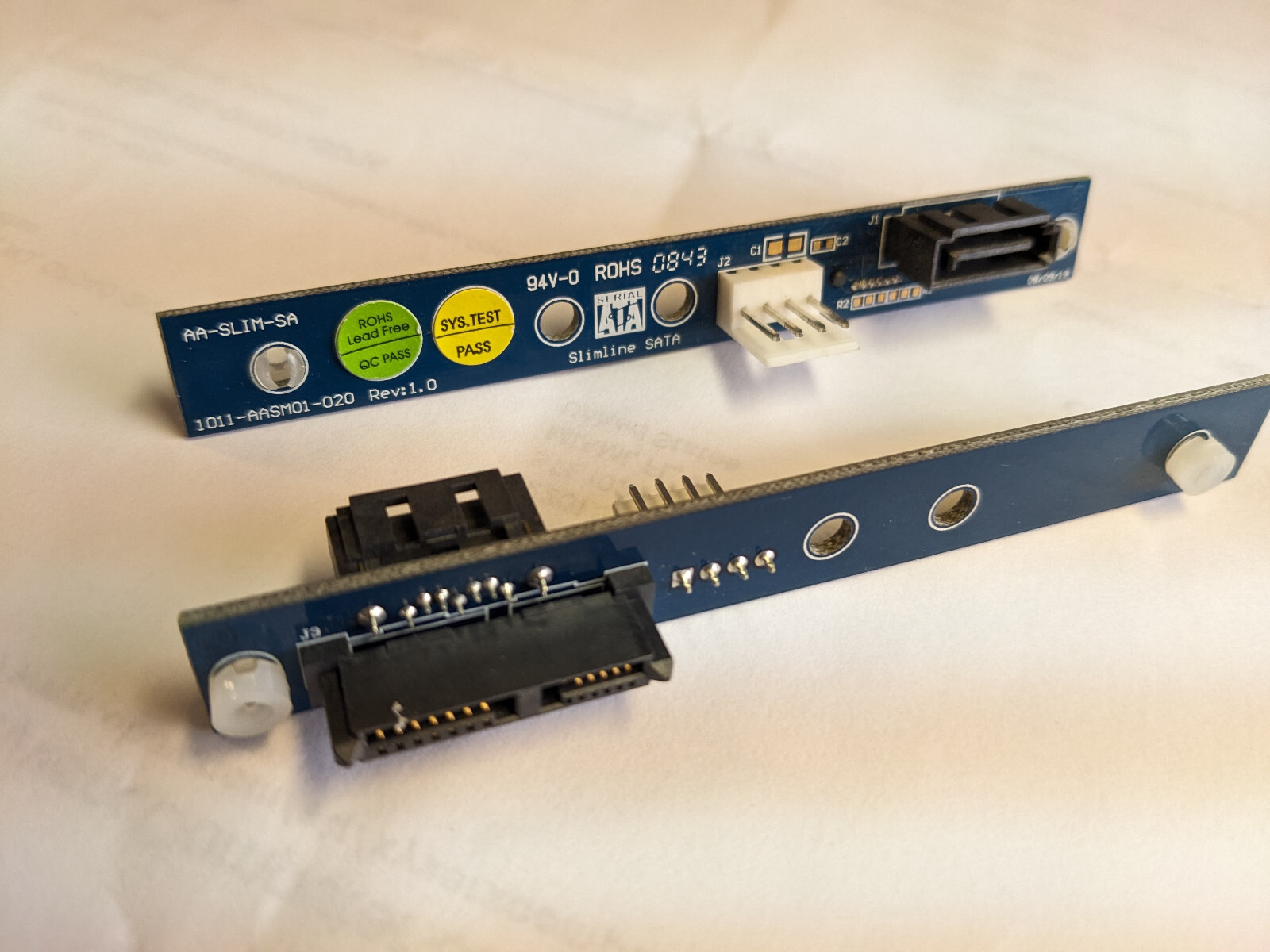 Supermicro mini-SATA to SATA Adapter for Slim DVD AA-SLIM-SA 1011-AASM01-020
