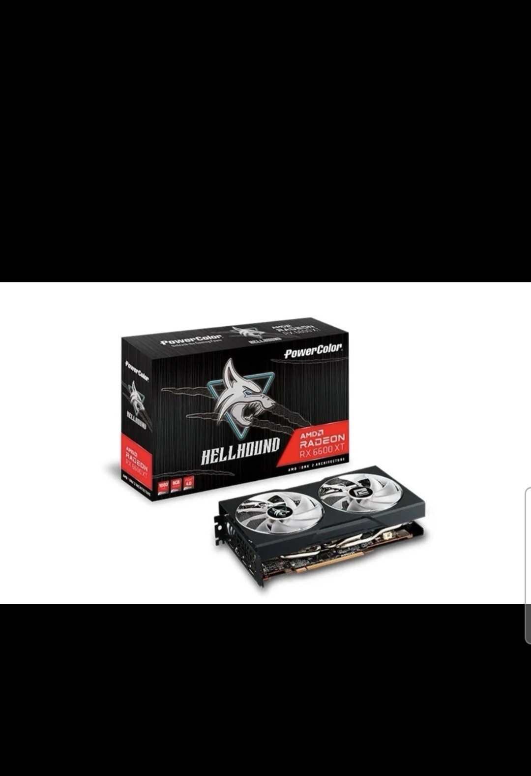 PowerColor Hellhound AMD Radeon RX 6600 XT 8GB GDDR6 Graphics Card