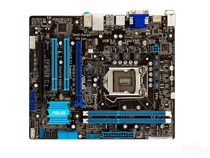 FOR ASUS P8B75-M LE Motherboard Tested OK LGA1155/B75 VGA+DVI+ DDR3/32G