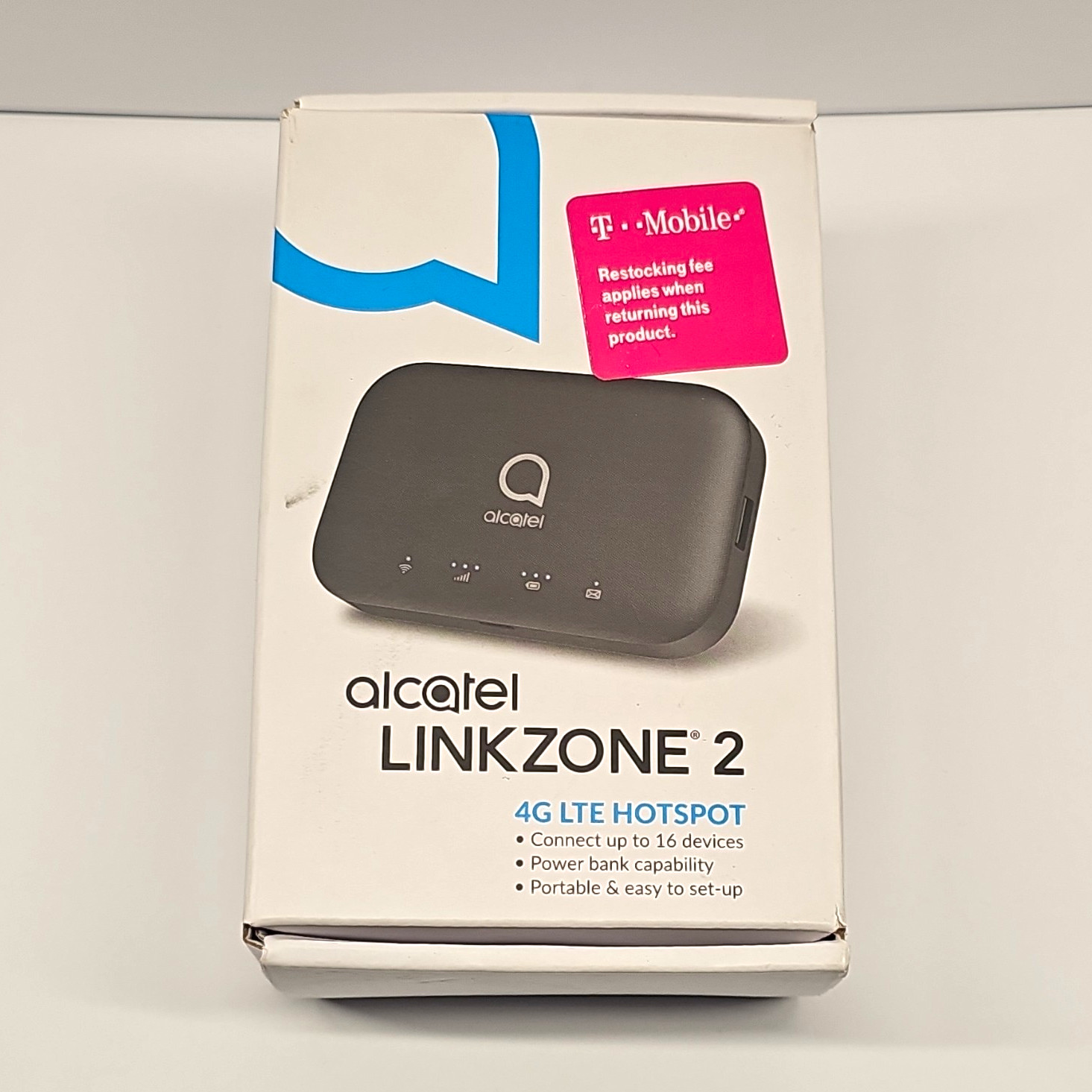 Alcatel LINKZONE 2 4G LTE Wi-Fi Hotspot Modem T-Mobile MW43TM Black