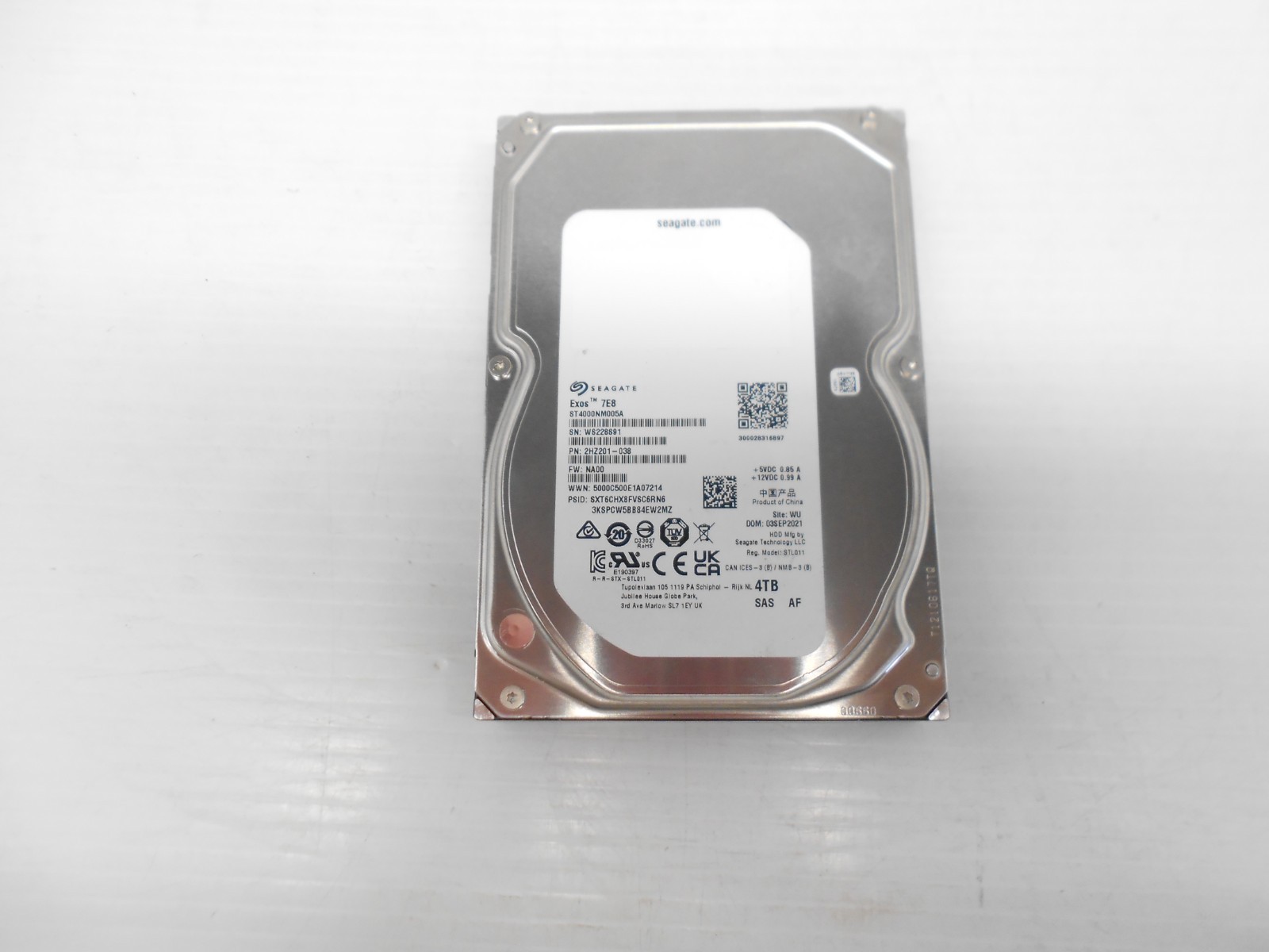 Seagate 8TB 3.5" SAS 12Gbps Server Hard Drive ST8000NM0065 4Kn 1RL212-003 K003