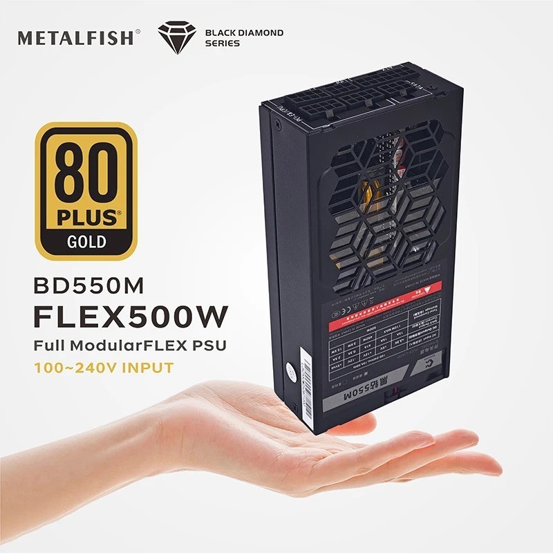 600W 80PLUS GOLD Full Modular Power Supply Flex-ATX 1U PSU For ITX Mini PC POS N