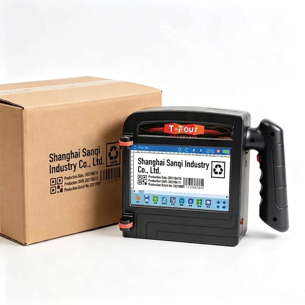 M100 600 DPI Handheld Inkjet Printer 100mm Date QR Barcode Label Coder