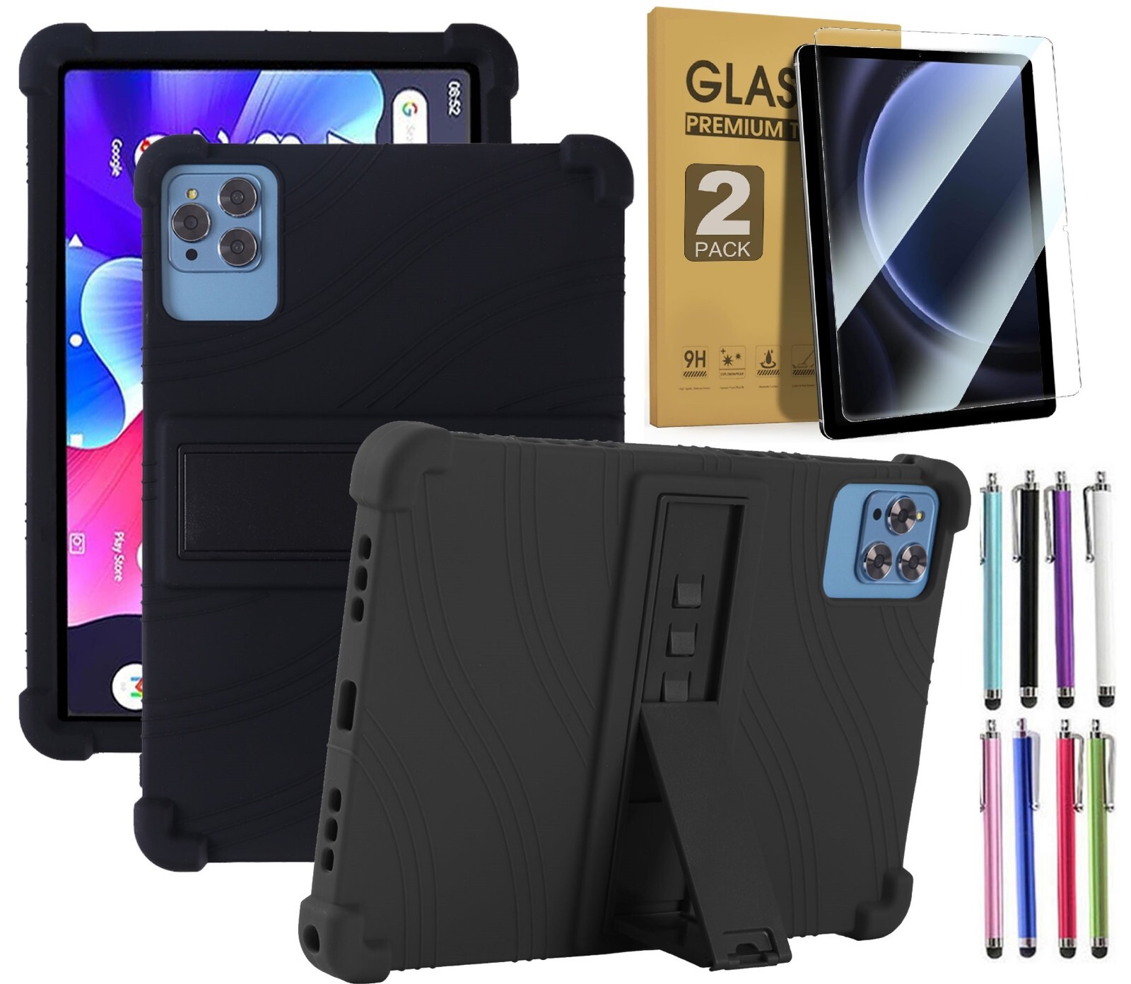 Case For AEEZO C10 10.1" Android 14 / Android 13 Tablet Protective Stand Rubber