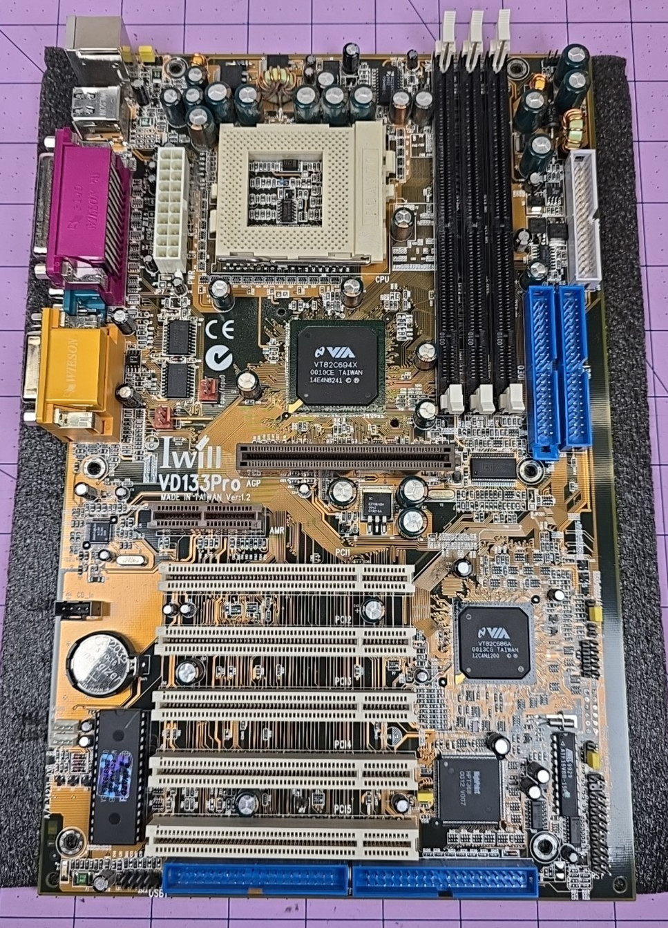 Iwill VD133Pro Ver. 1.2 Socket 370 ATX Motherboard - Tested