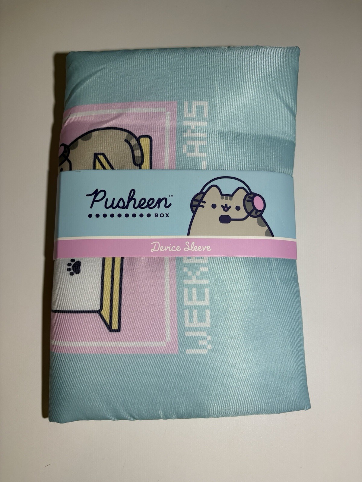 NEW Pusheen Box Exclusive Item Gamer Box Tablet Sleeve iPad Cover Cute Blue