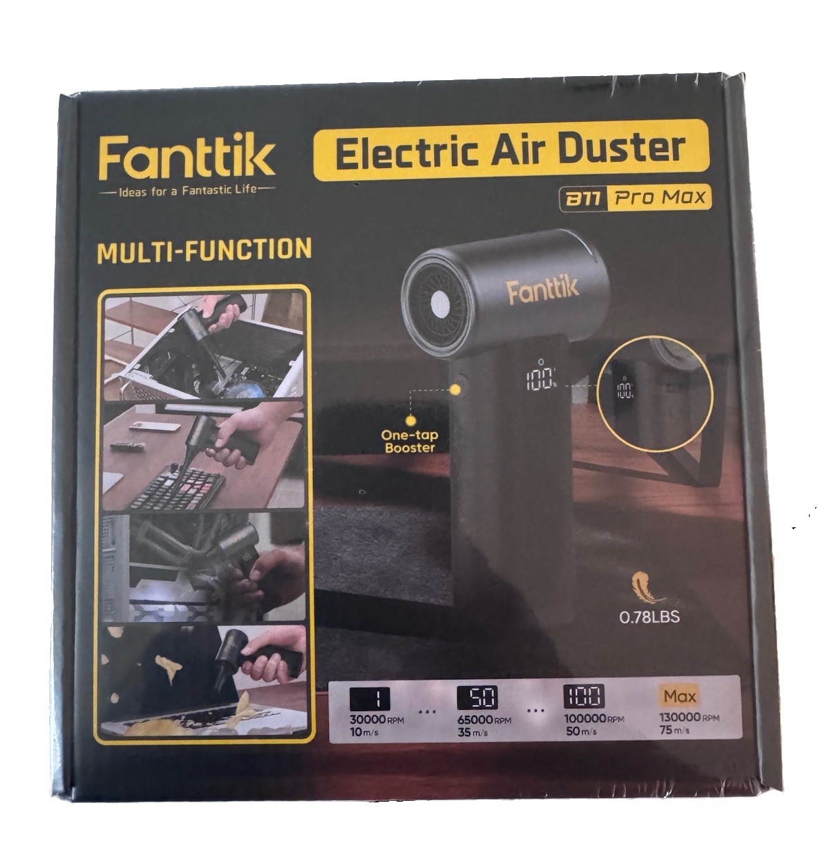 Fanttik B11 Pro Max Electric Air Duster – Cordless Electronics Blower New in Box