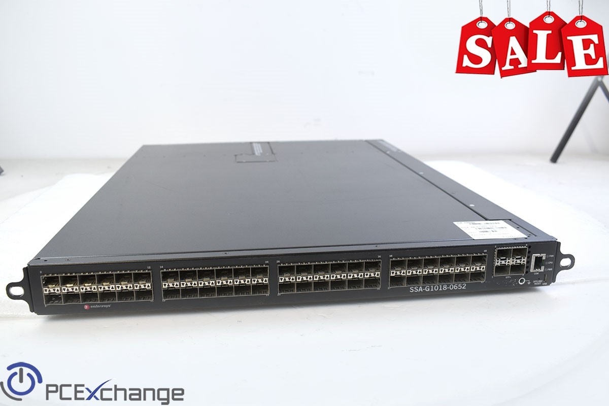 Enterasys / Extreme Networks Matrix SSA Chassis SSA-G1018-0652 48-Port Switch