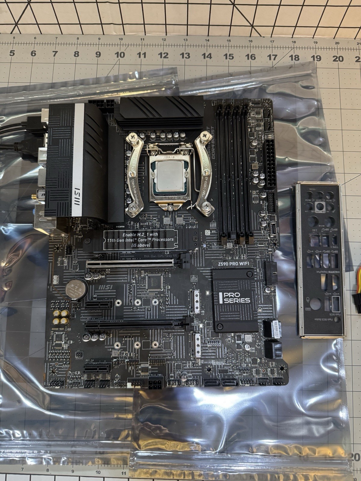 MSI Z590 PRO WIFI Motherboard Intel Core i7-11700K 16GB DDR4 RAM Combo Tested