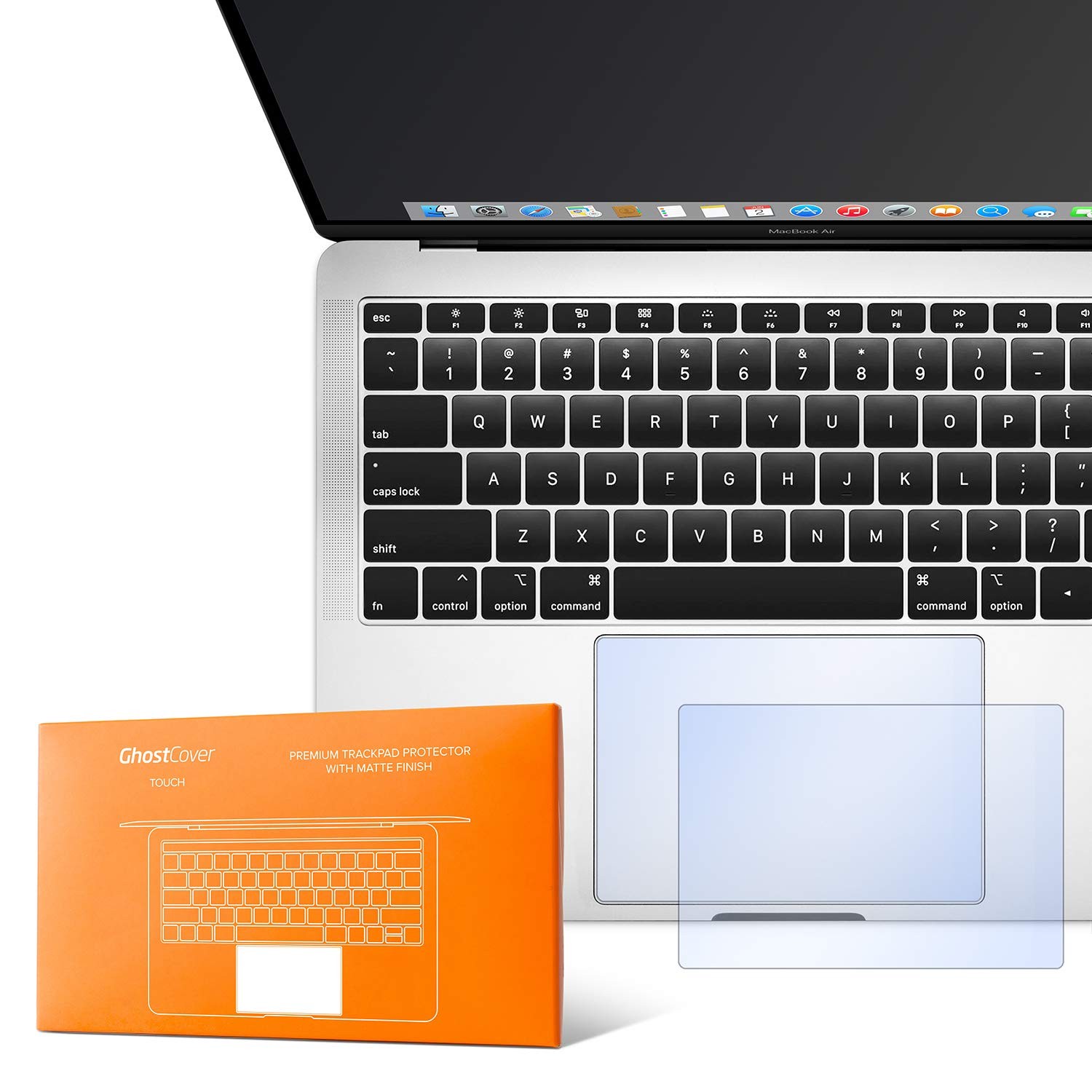 GhostCover Touch Premium Trackpad Protector with Matte Finish - Clear