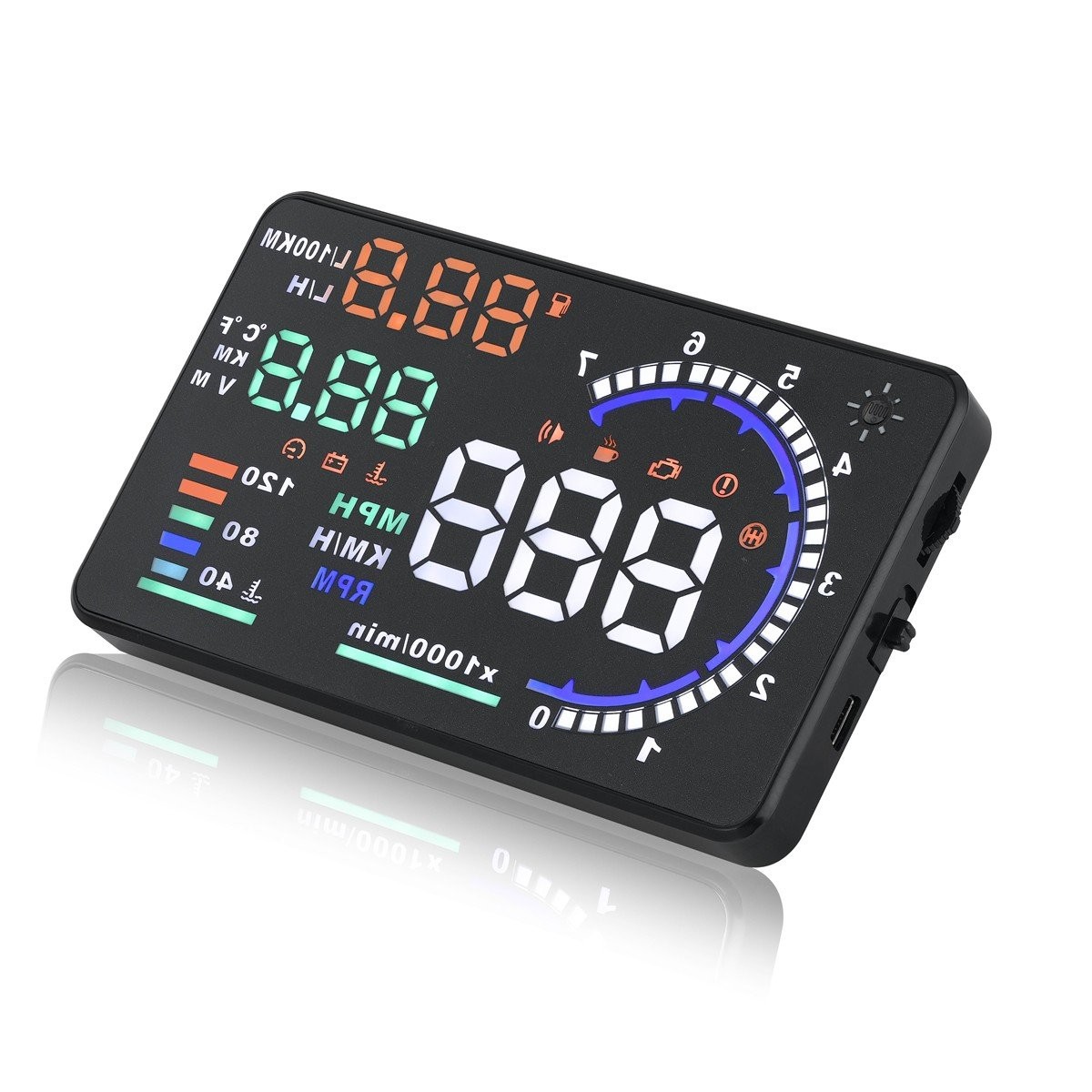 Windshield Heads Up Display for Car MAIMEIMI OBD2 Digital Speedometer with OB...
