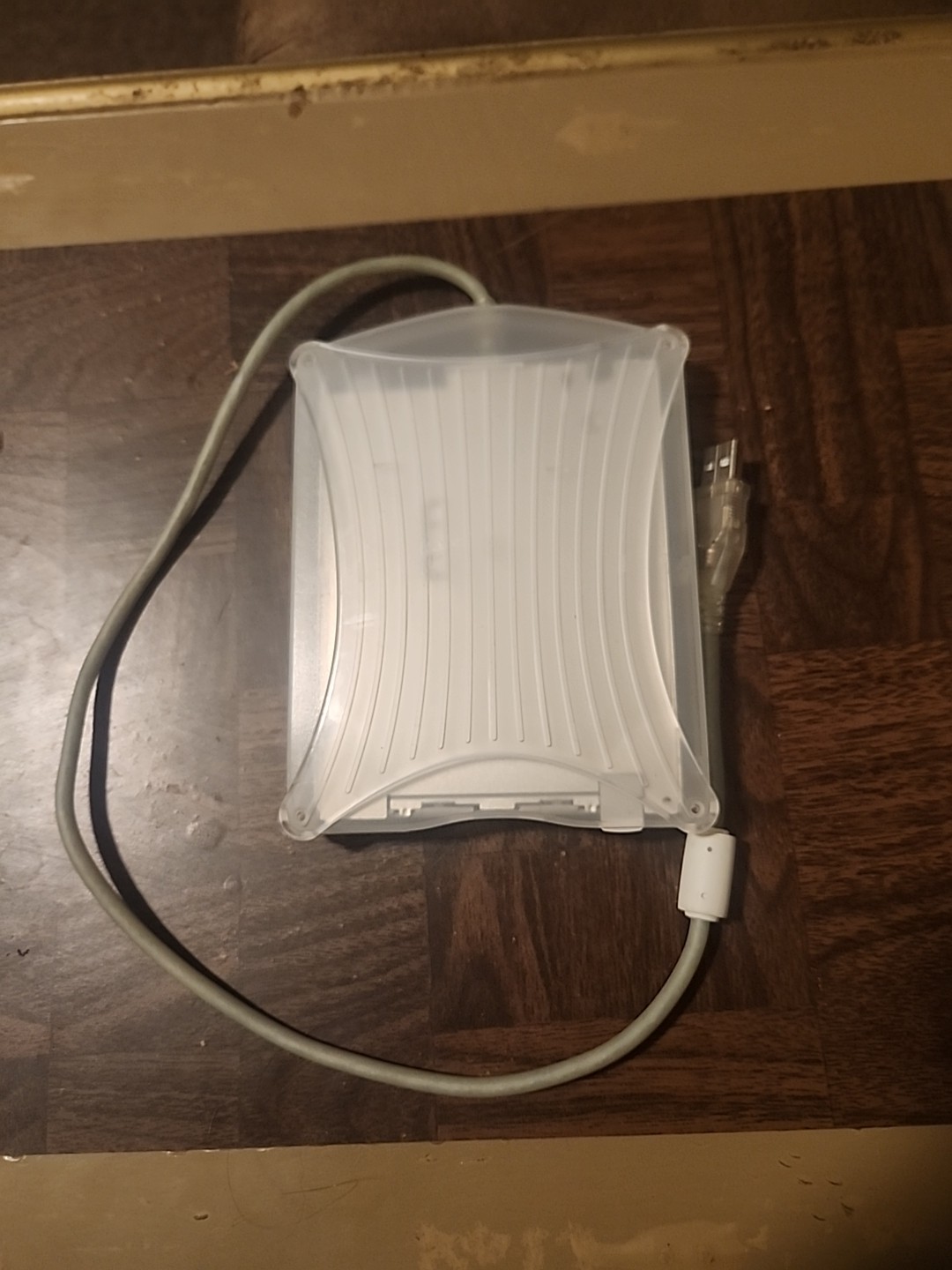 TDK FDD-100B External 3.5" USB Floppy Disk Drive - Clear Casing - 1990s Untested