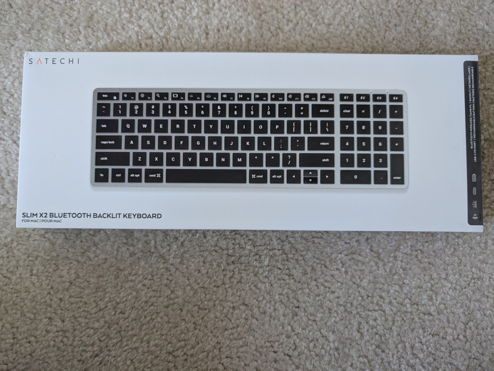 Satechi Slim X2 Bluetooth Keyboard - Space Gray