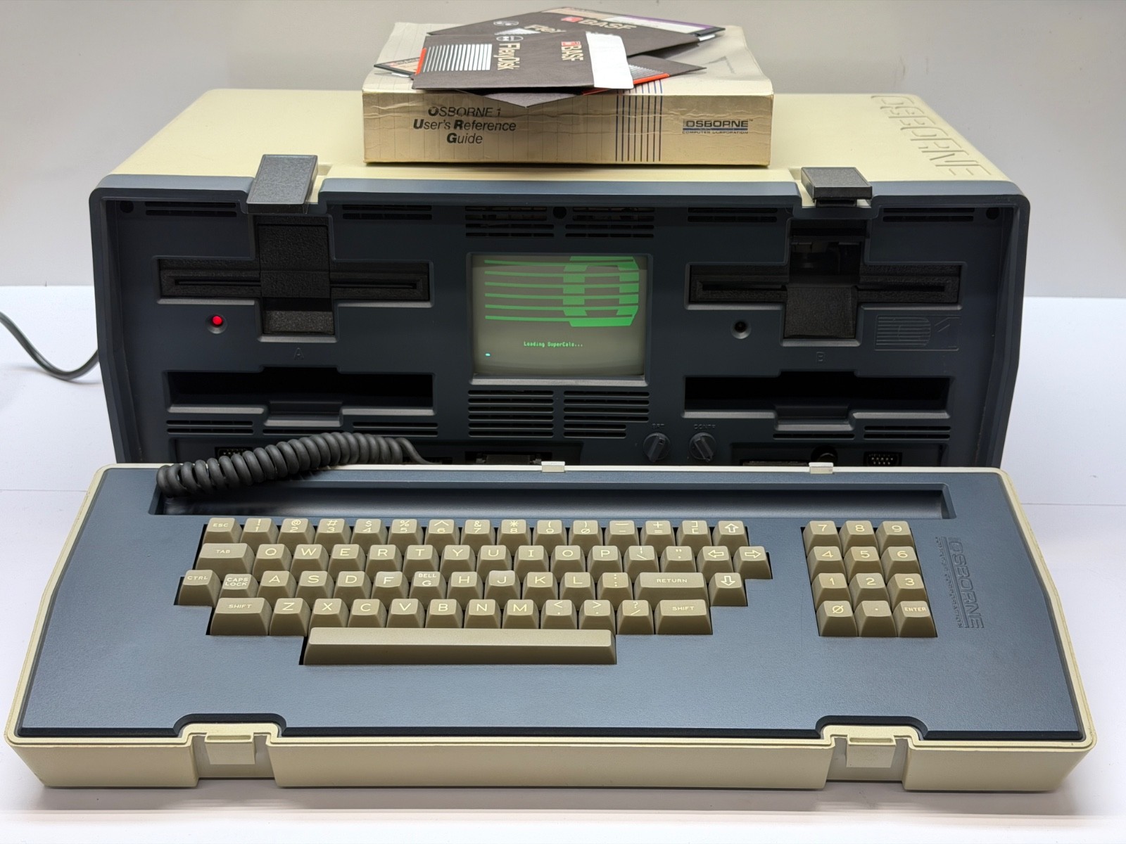 RECAPPED Osborne 1 Portable Computer OCC 1 w/ Software & Manual - Fully Working