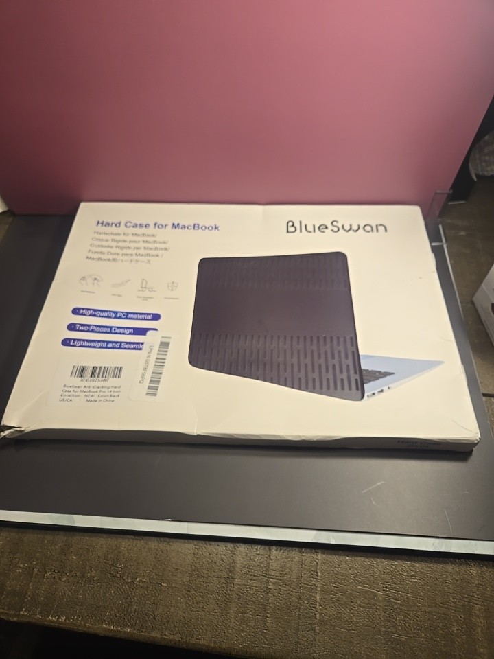 Hard Case For MacBook Blue Swan. Made for Macbook Pro 14 in. Opened box for pics