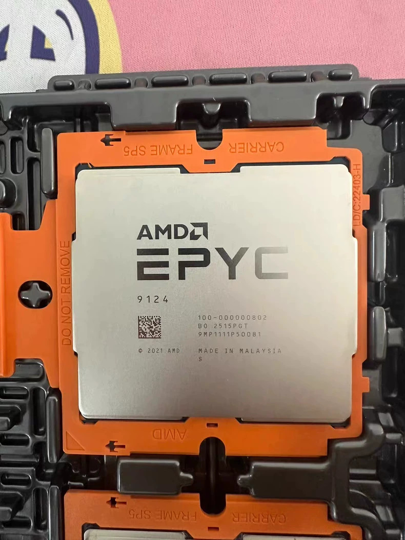 AMD EPYC Genoa 9124 CPU processor 16 core 32 thread 3.0GHz-3.6GHz 200W Unlocked
