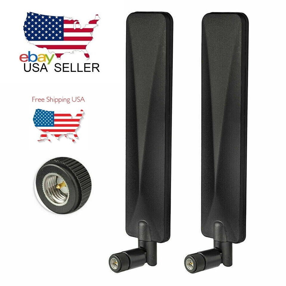 Set of 2 X 12 db SMA Antenna for 4G/LTE Routers and other devices