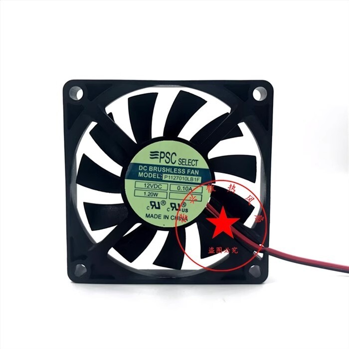 1PCS PSC P1127010LB1F 7010 DC12V 0.1A 7CM 2-Wire Silent Cooling Fan