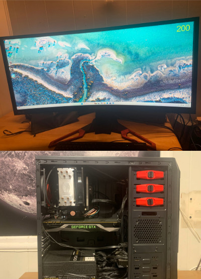 Fully custom-built gaming pc setup, GTX 1080 Founders,  Intel Core i7 6700k 