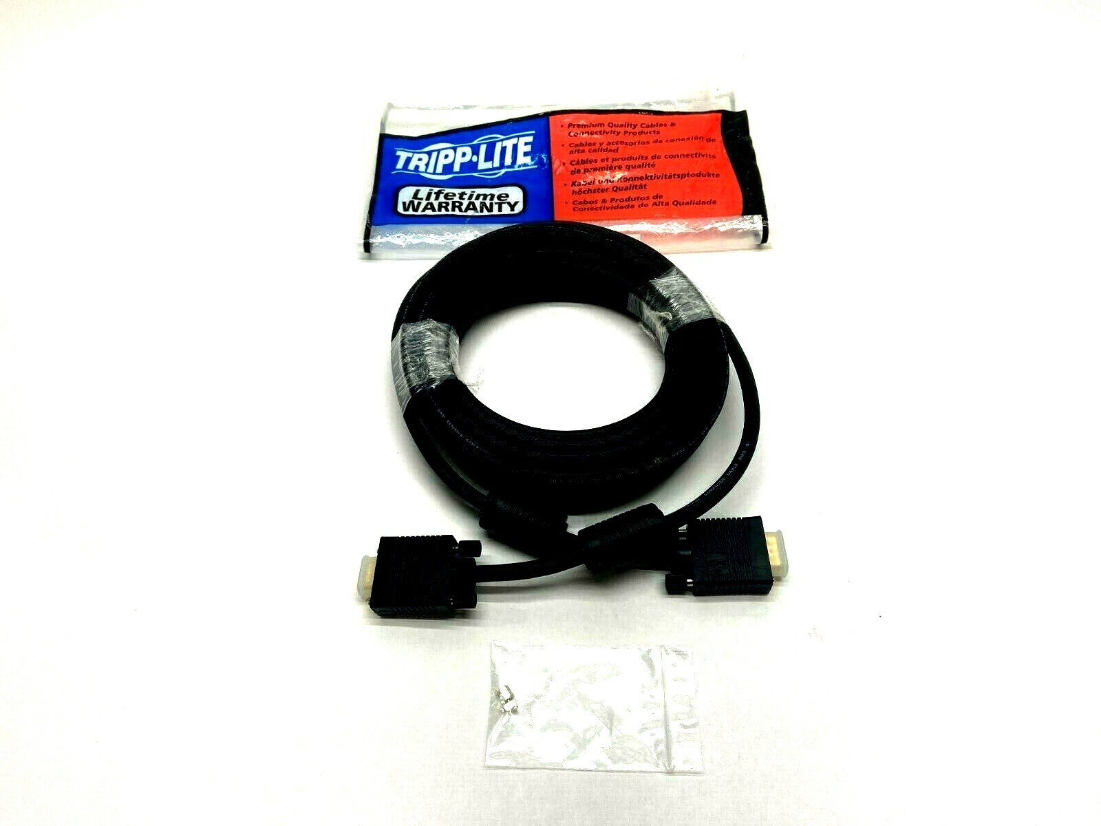 Tripp Lite P500-025 SVGA Monitor Extension Gold HD15 Cable 25' 7.6m