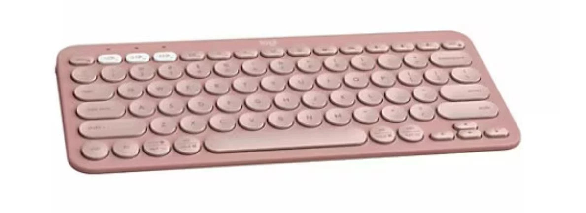 Logitech Pebble Keys 2 K380s TKL Wireless Bluetooth Keyboard PC Mac - Rose