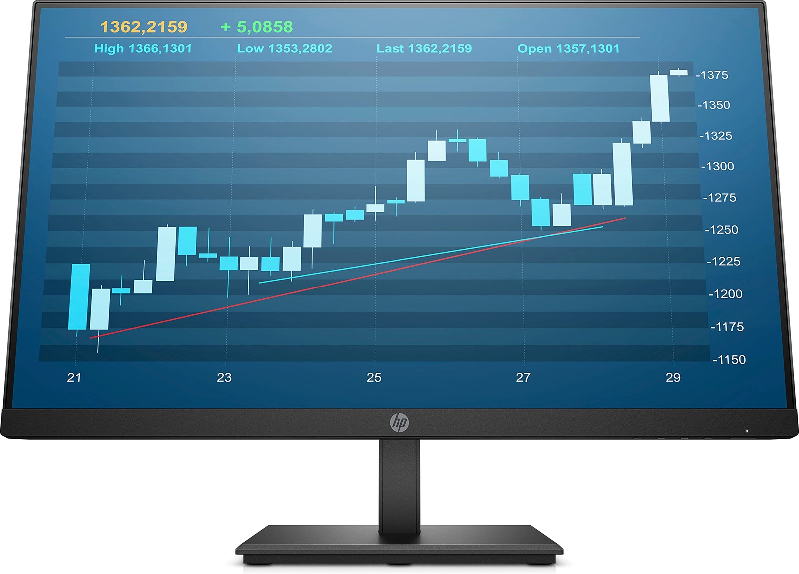 HP P244 23.8 Inch 1920 x 1080 IPS LED Backlit Monitor (5QG35A8#ABA) used Grade A