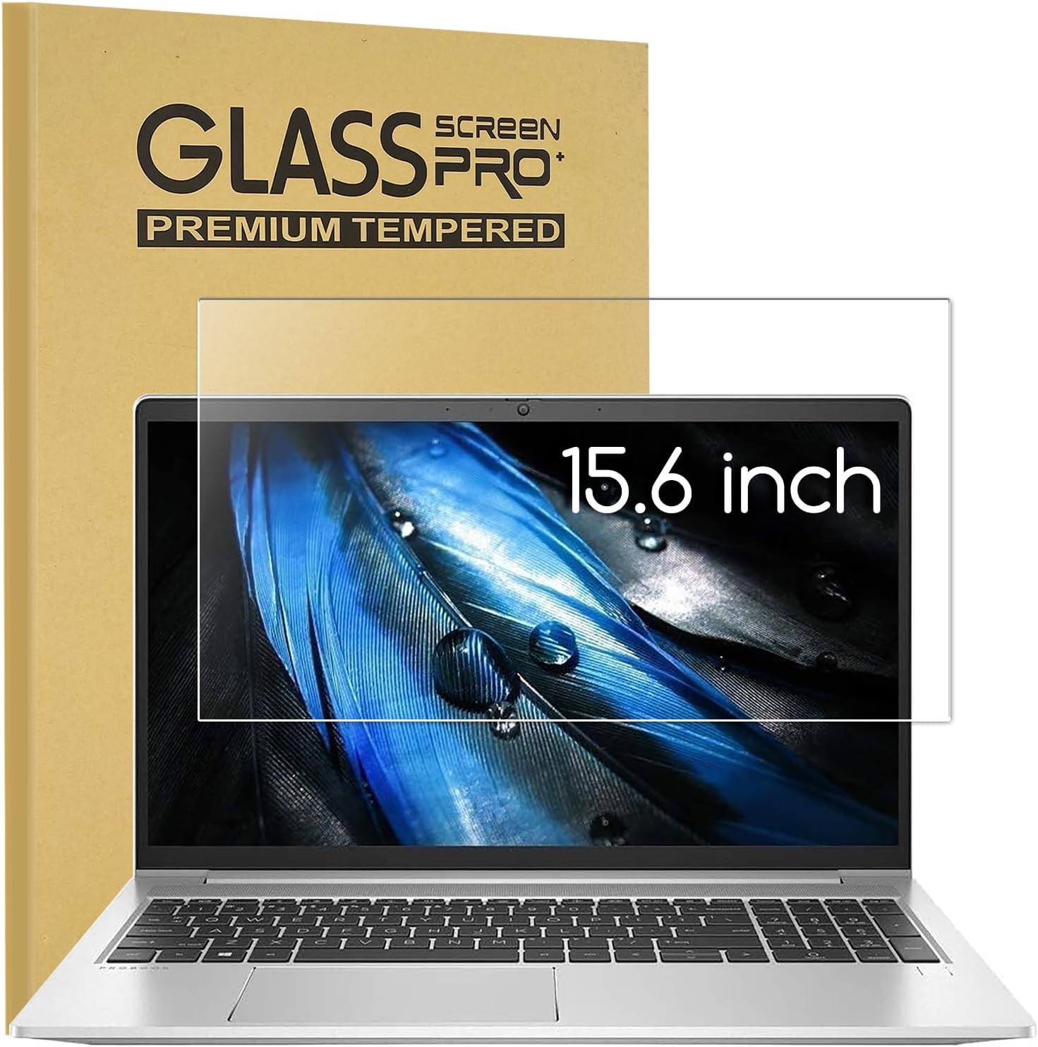 Tempered Glass Laptop Screen Protector for 15.6" Laptops - Compatible & Clear