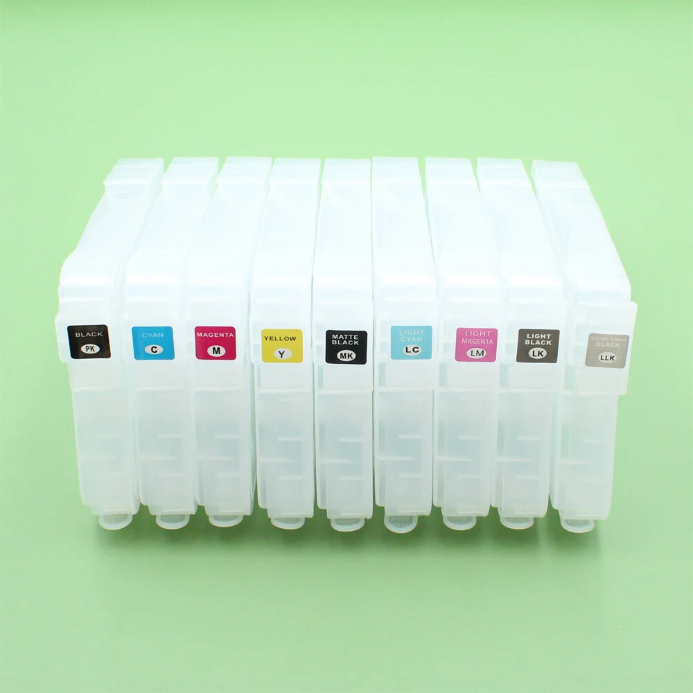 9pcs/280ML Refillable Ink Cartridges For Epson 3800C 3880C 3850 3890 printer