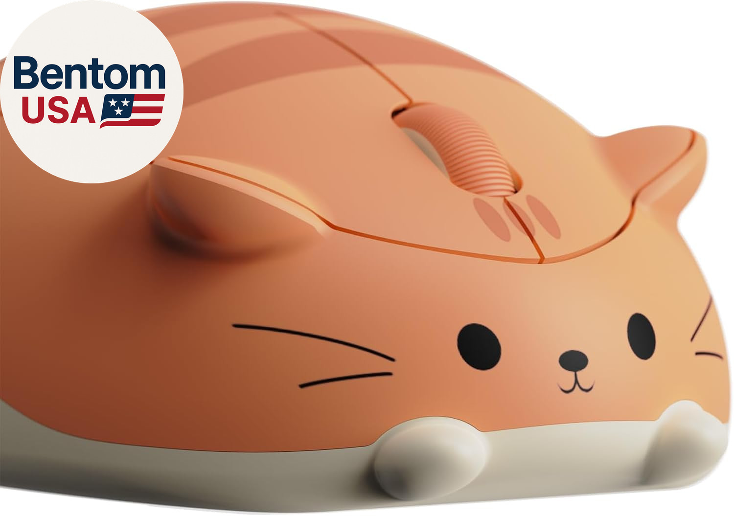 Cat Theme Wireless Gaming Mouse, Tri-Mode Mouse BT3.0/BT5.0/2.4G, Cute Optical C
