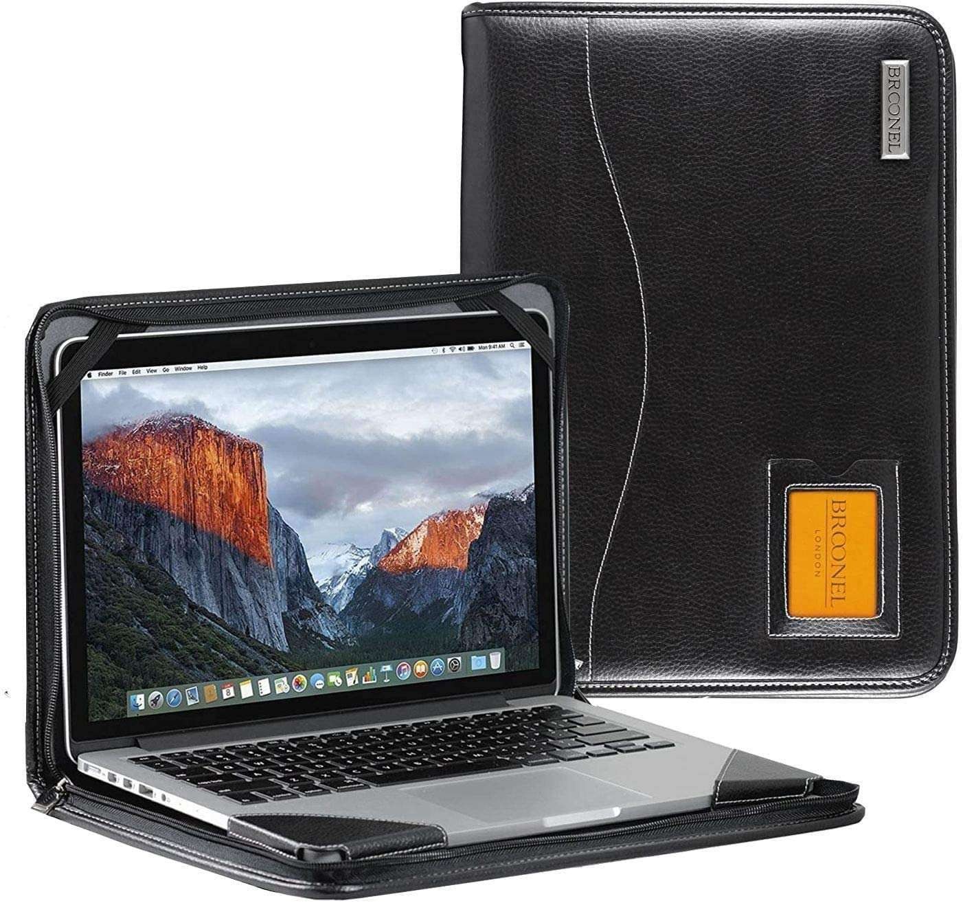 Navitech Black Leather Case ASUS Chromebook Flip C434TA