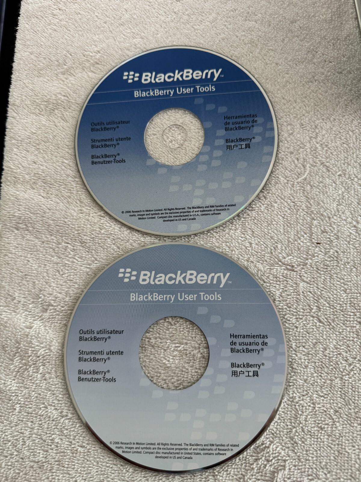Blackberry User Tools CD Disc Software 2006