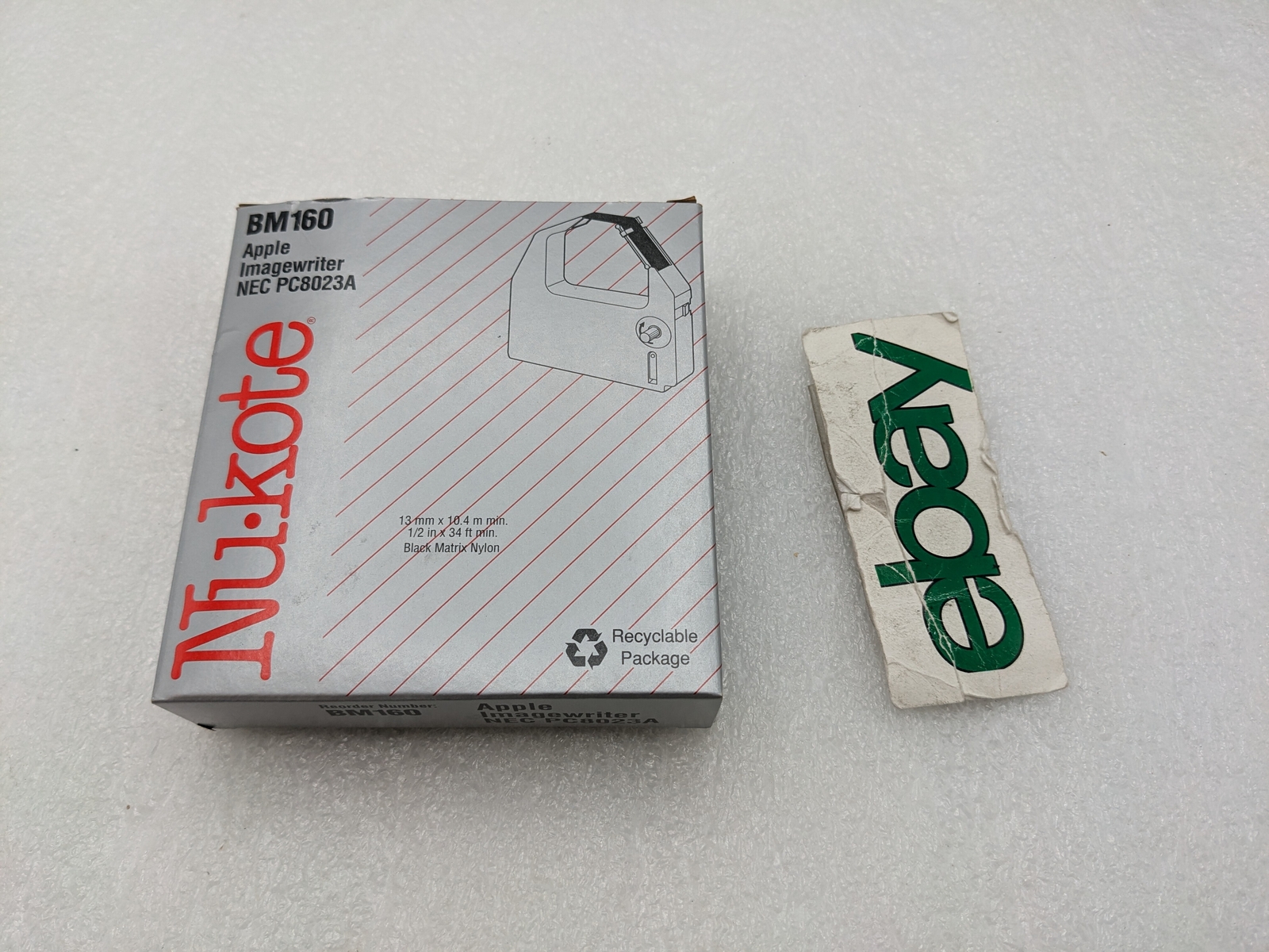 Nu-kote Model BM160 Black Nylon Printer Ribbon 