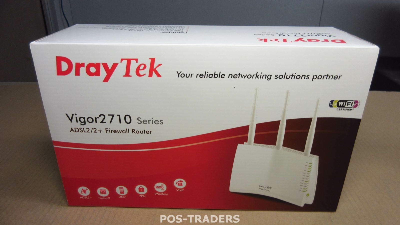 Draytek Vigor 2710Vn WiFi ADSL Router 10/100 Wireless 300Mbps MIMO 802.11n NEW