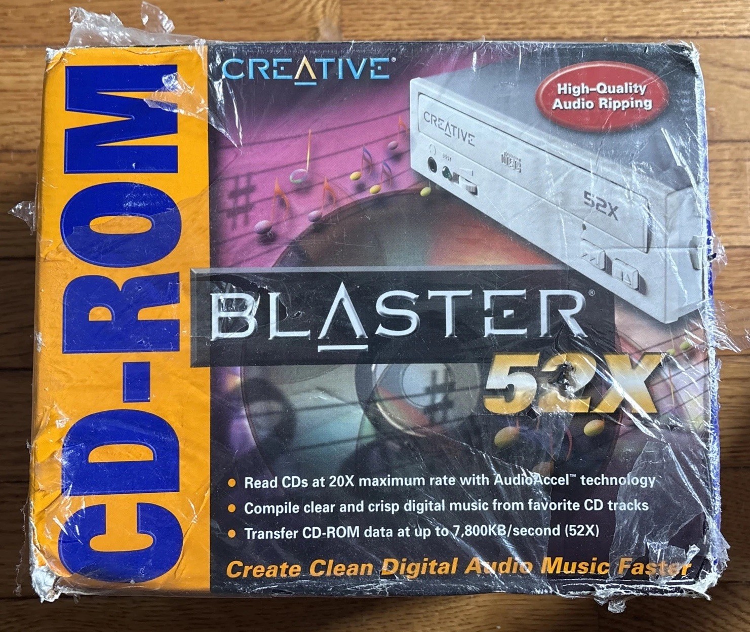 Creative CD Rom Blaster 52X MK4108 Vintage CD5220F/5233E IDE Drive New Open Box