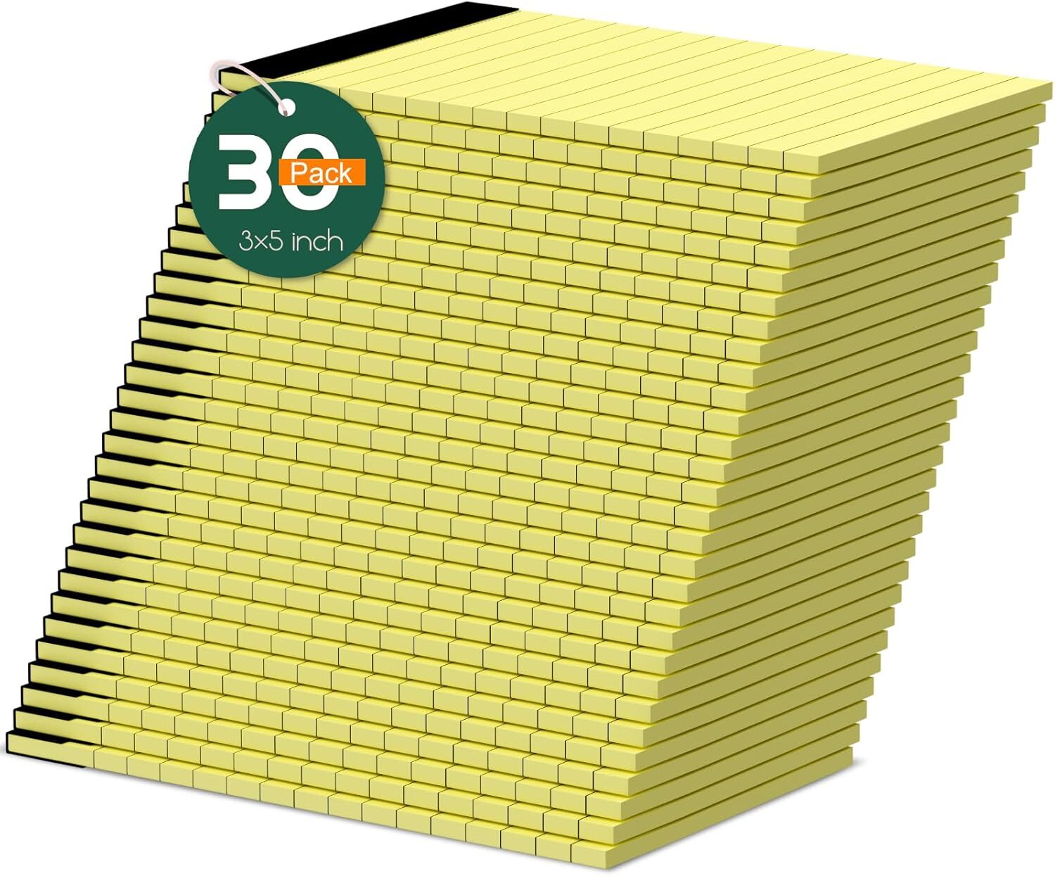 Small Note Pads 3x5 Notepad, 30 Pack Yellow Notepads In, 
