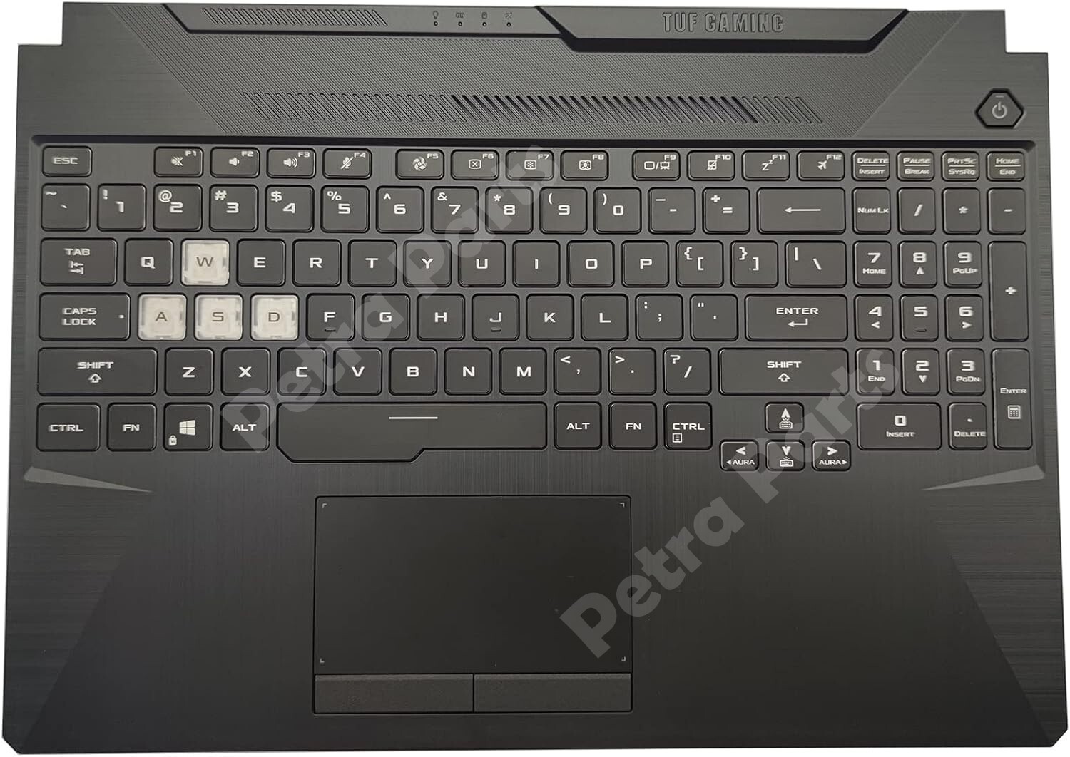 US Layout Backlit Keyboard for Asus FX506 FA506 Palmrest Cover 3BBKXTAJN00