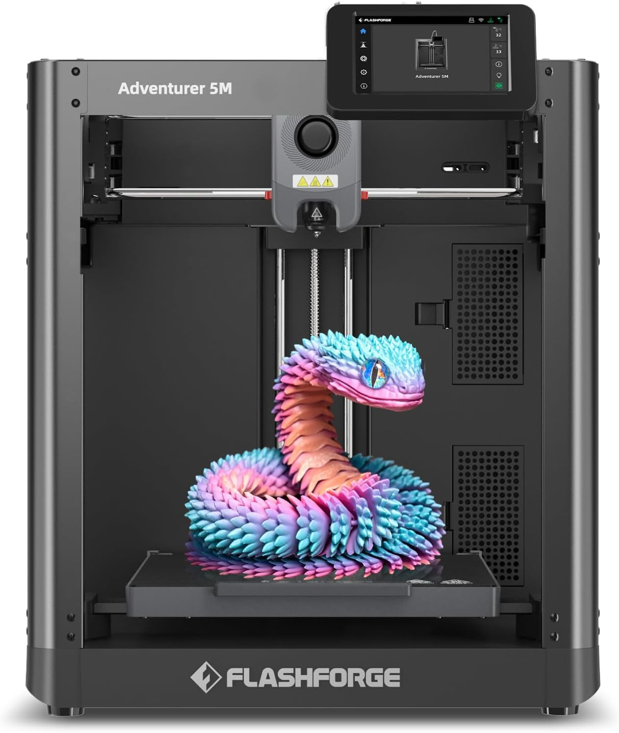 FLASHFORGE Adventurer 5M 3D Printer with Fully Auto Leveling, Max 600Mm/S High S