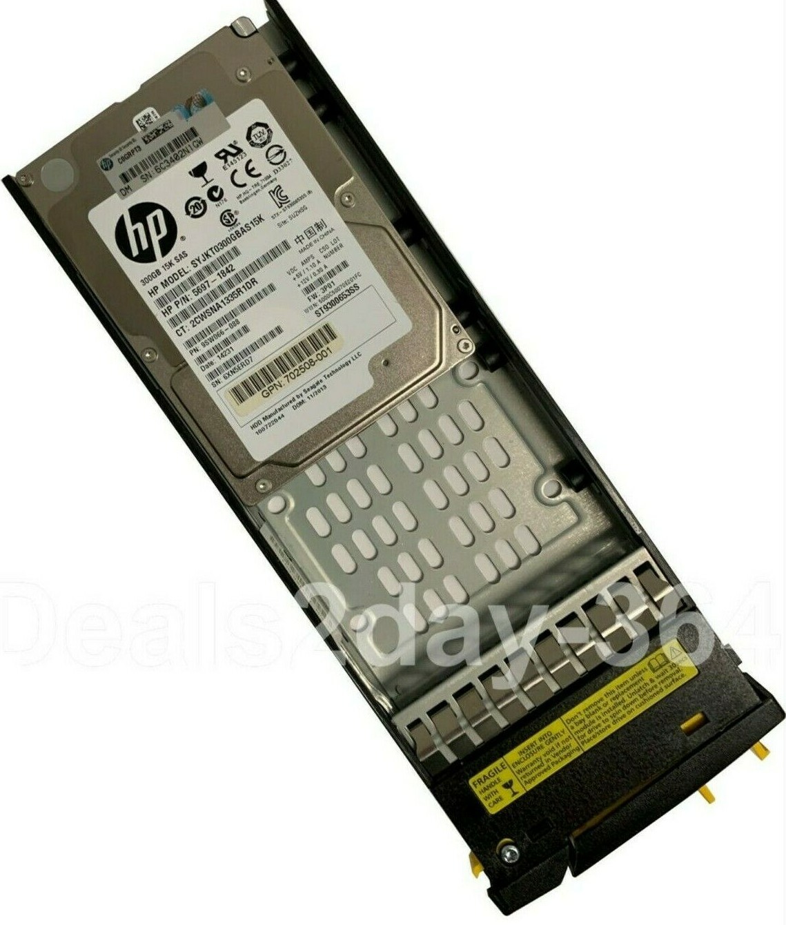 HP 300GB 15K RPM SAS 2.5 INCH SFF 6GB/S HARD DRIVE SYJKT0300GBAS15K LONG CADDY