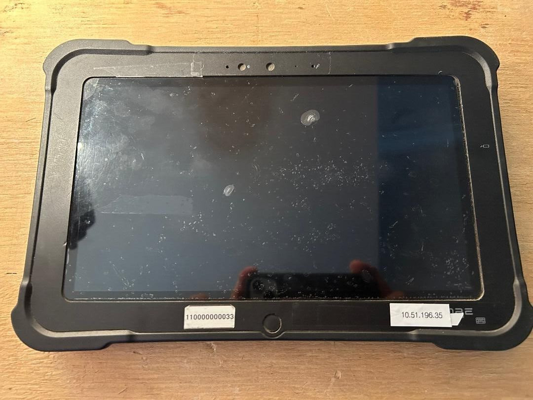 XPlore Bobcat Rugged Tablet Windows Pro (Model iX101B1) No Power Cord Untested