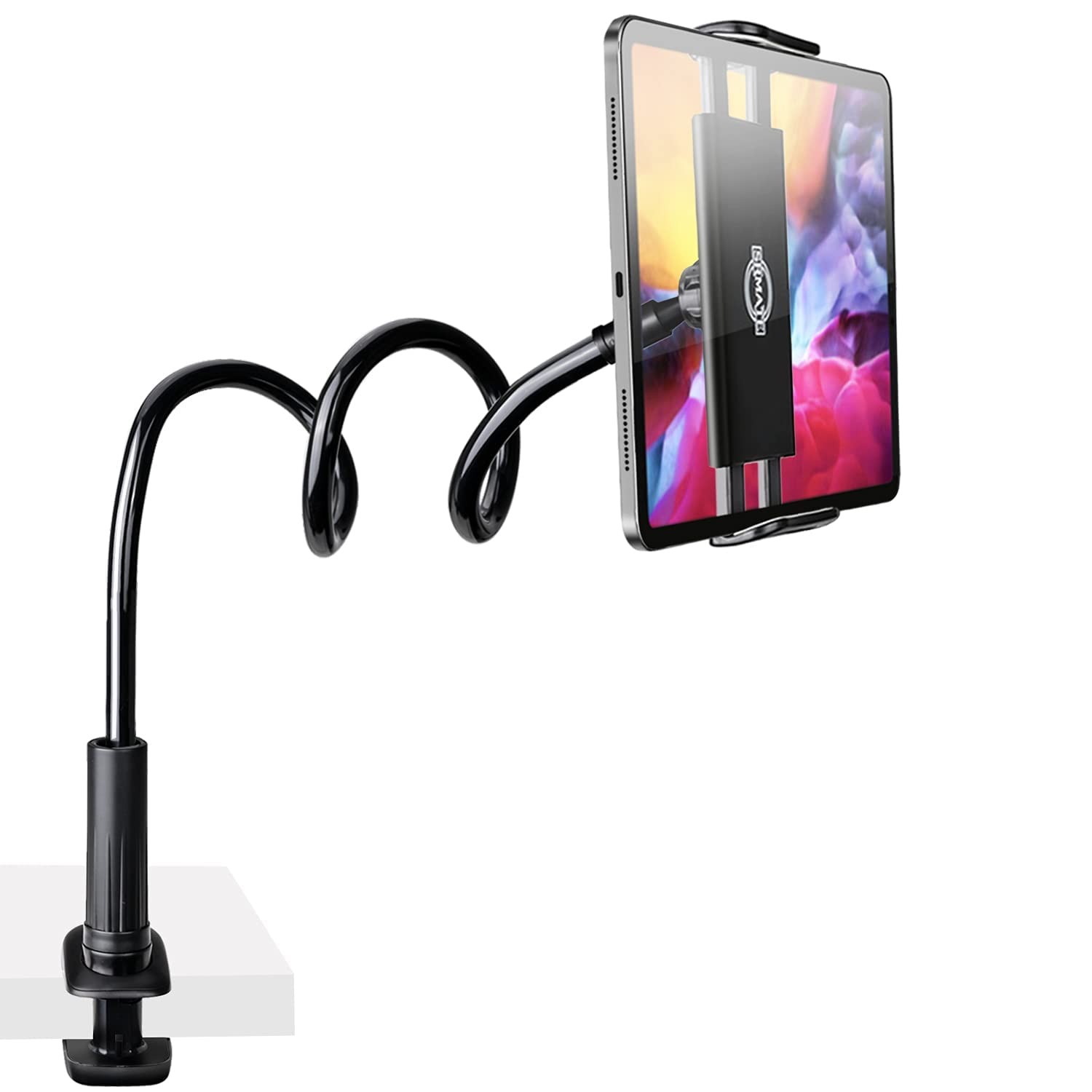 Gooseneck Tablet Phone Holder | Kindle Stand Holder For Bed | 33in Flexible Long