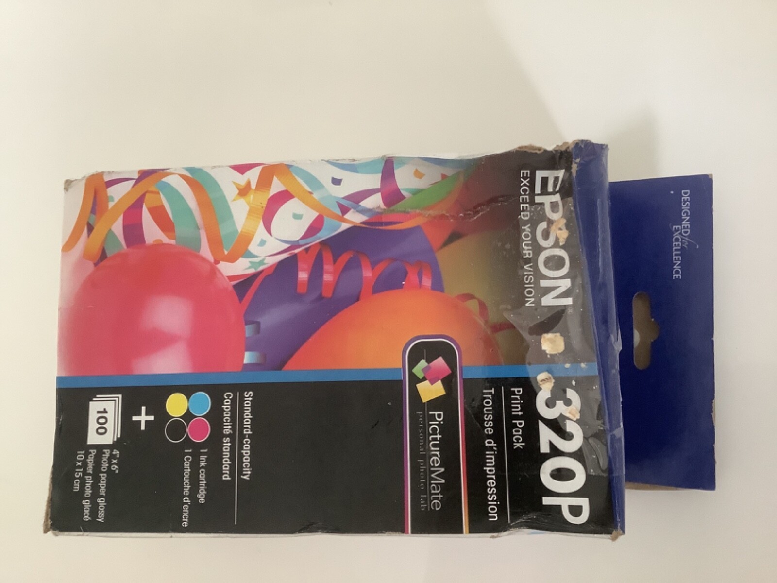 Genuine 320P EPSON PictureMate ColorCartridge Print Pack Ink T320P BKCMY 01/2026