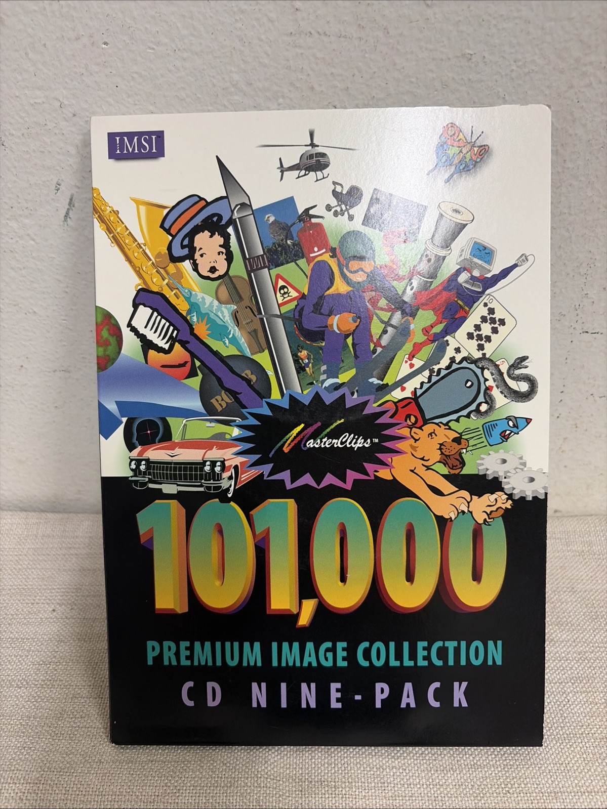 1996 Masterclips Premium Image Collection Retro Vintage Software 9 Disc Set
