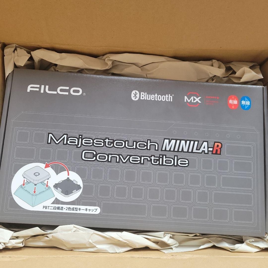 Majestouch Minila-R Silent Red Axis Keyboard USB BT 5.1 PBT 63 Keys 680g