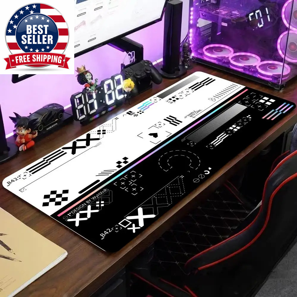 90X40Cm Large Size Mouse Pad Art Desk Pad Printstream Gaming Mice Pad Non-Slip R