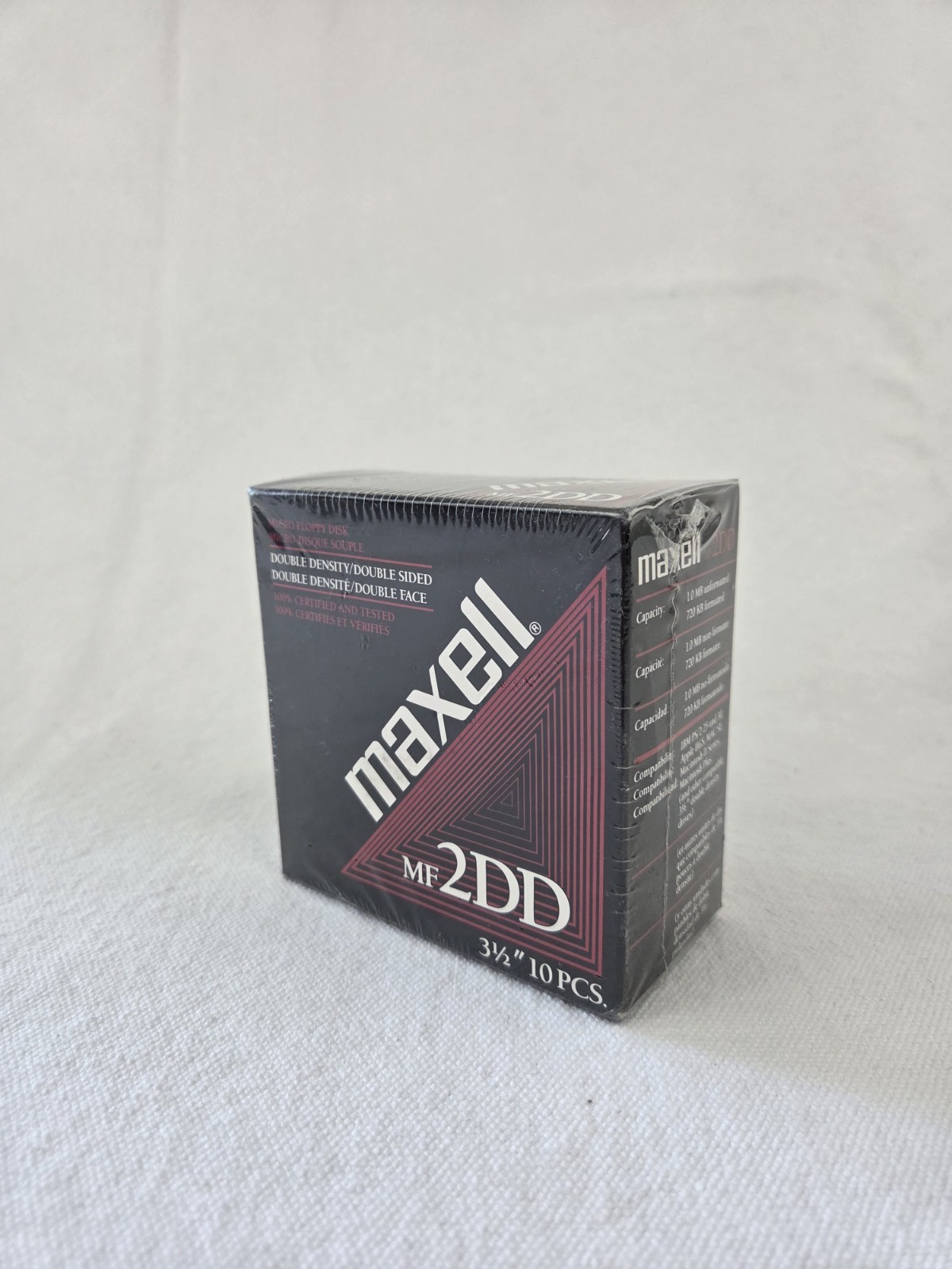 Maxell MF-2DD 3.5” Disks 10 Double Density Formatted IBM & Compatibles NEW