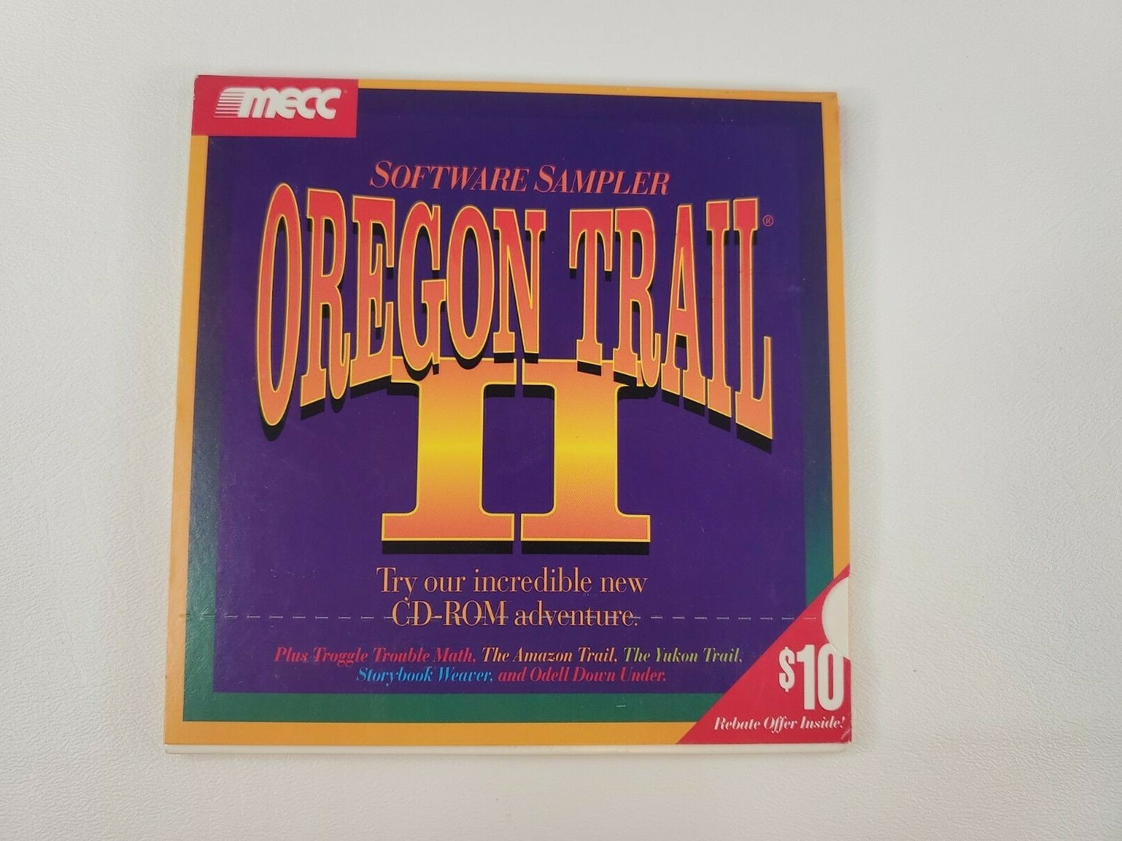 Vintage 1995 Software Sampler Disc Oregon Trail 2 New sealed Mecc