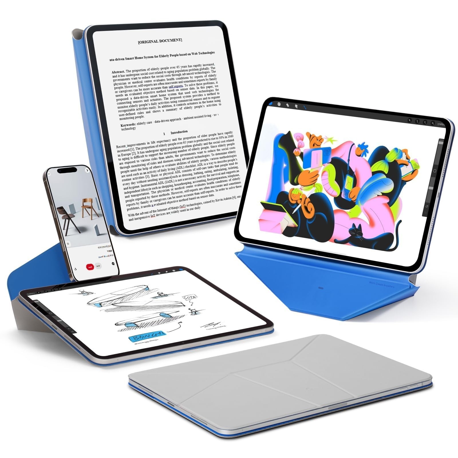 MOFT Dynamic Folio Case for iPad Air 13 Inch M4 2026 & M3 2025 & M2 2024