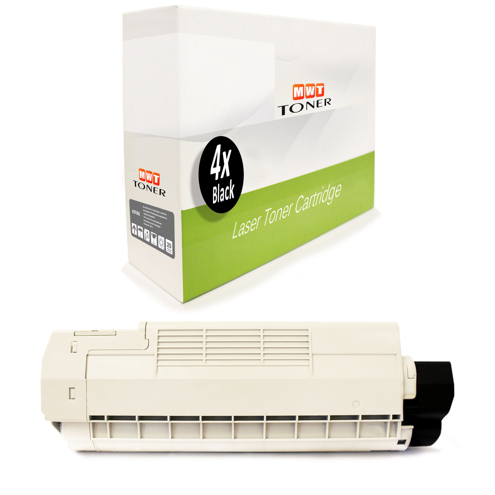 4x MWT Toner BLACK for OKI ES-6410-DN