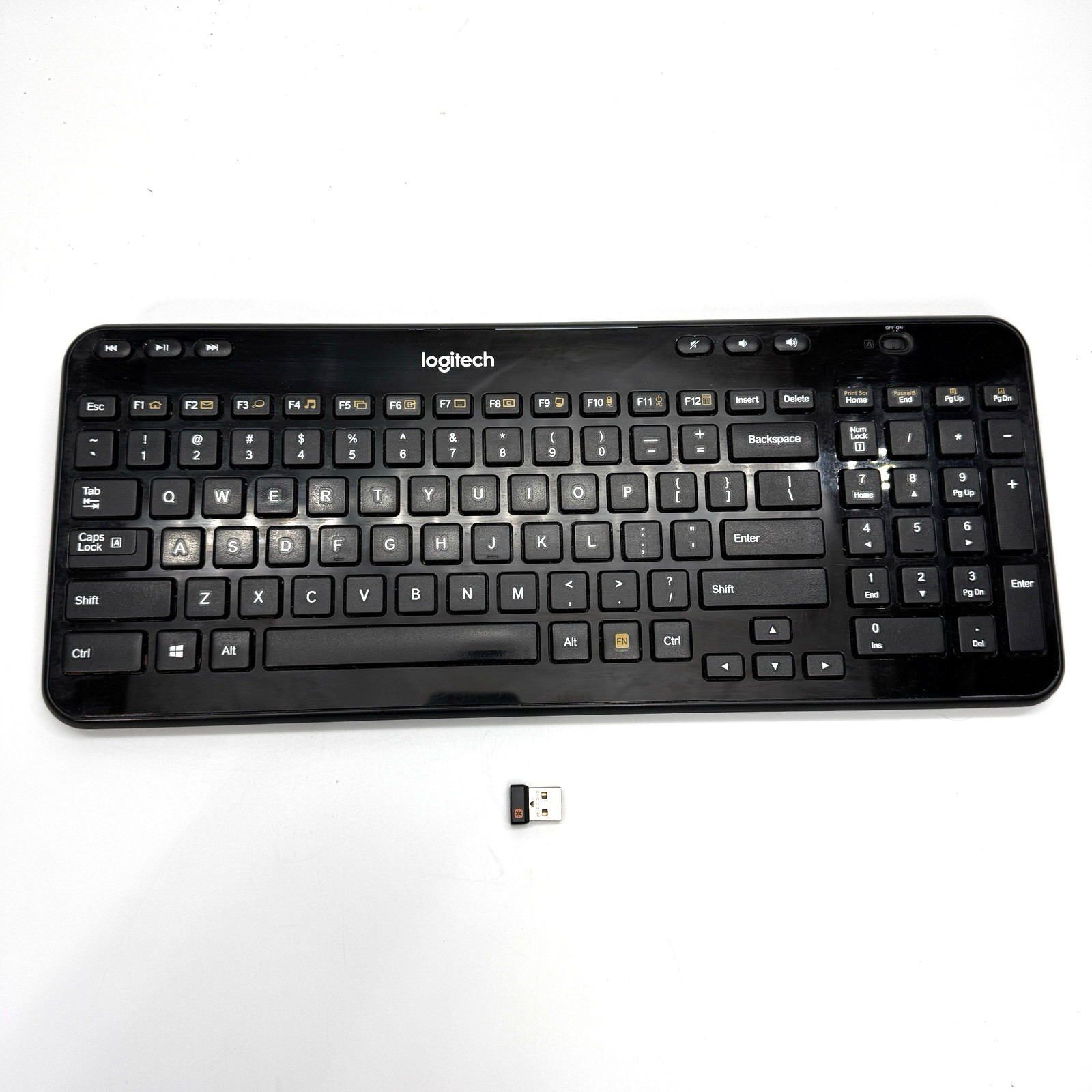 Logitech K360 Wireless Black Keyboard w/ USB Unifying Receiver Y-R0017